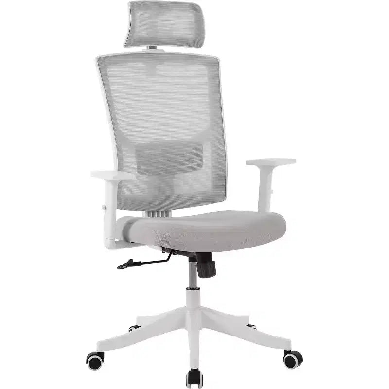 Sedia da Scrivania Ergonomica in Rete | Poggiatesta Imbottito e Ruote | Sedia da Gaming/Ufficio per Sala E-Sport, Ufficio, Camera da Letto