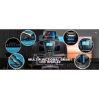 Tapis roulant KRISRATE con inclinazione automatica del 15% e ampio display LED e app intelligente e altoparlante Bluetooth, tapis roulant pieghevole per uso intensivo da 4,5 HP per palestra domestica