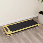 Tapis Roulant Walking Pad 2.5HP Motore Silenzioso Tapis Roulant Portatile Sotto Scrivania per Ufficio Casa