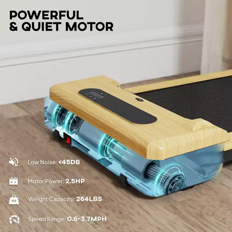 Tapis Roulant Walking Pad 2.5HP Motore Silenzioso Tapis Roulant Portatile Sotto Scrivania per Ufficio Casa