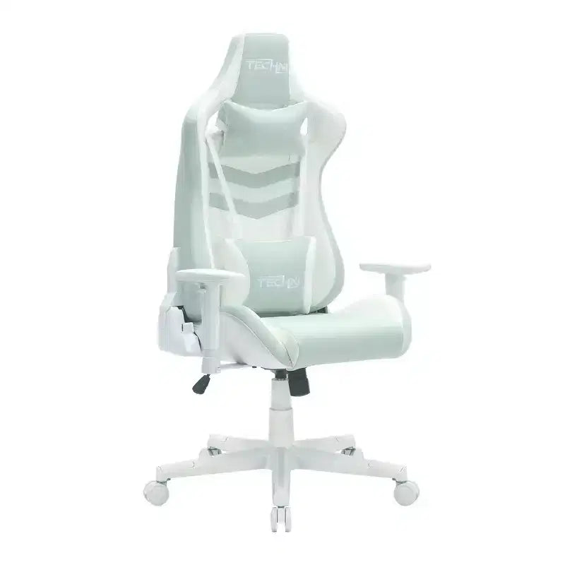 Sedia da gaming TUYOHW 300lbs girevole con altezza regolabile, cuscino lombare e poggiatesta, ruote, sedia da ufficio ergonomica per videogioco e chaise longue per ufficio e casa