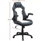 TUYOHW Swivel Gaming Chair with Adjustable Height&Wheels,Ergonomics Office Chairs Video Game Chaise for Office&Home,Upholstery Leisure Chair