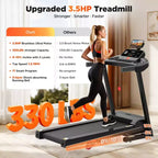 Tapis Roulant Pieghevole per Casa con Capacità di Carico di 136 kg, Tapis Roulant Inclinabile da 3 CV, 64+7 Programmi, Tapis Roulant Portatile, 12 km/h, Nastro a 5 Strati, Corsi Gratuiti di Jogging e Camminata