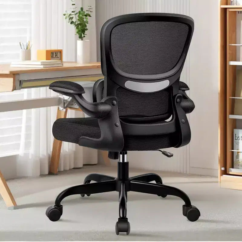 Sedia da ufficio KERDOM traspirante in mesh, comoda, con supporto lombare, braccioli ribaltabili, sedia da gaming