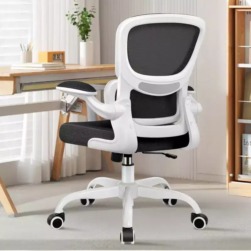 Sedia da ufficio KERDOM traspirante in mesh, comoda, con supporto lombare, braccioli ribaltabili, sedia da gaming