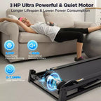 Tapis roulant inclinabile da 3HP, capacità 300 libbre, tapis roulant pieghevole per casa, 71 programmi di allenamento, doppi altoparlanti Bluetooth e controllo tramite APP intelligente, tapis roulant per camminata e jogging