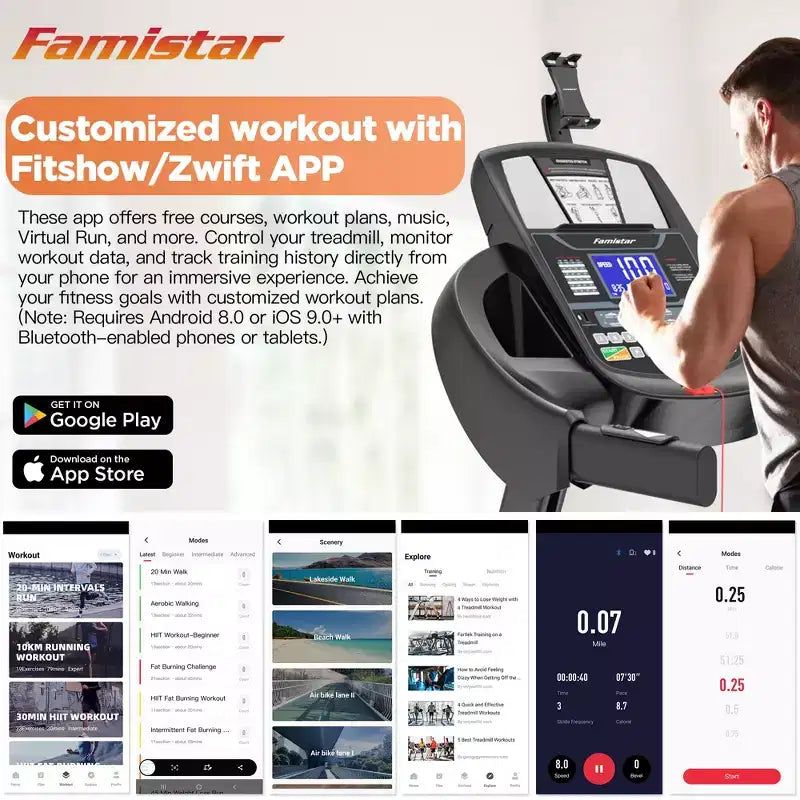 Tapis roulant pieghevole da 5HP con inclinazione automatica del 20%, tapis roulant da 400 libbre per la casa, controllo personalizzato tramite app, 71 programmi, velocità rapida di 12 MPH per intensità di allenamento varie