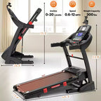 Tapis roulant pieghevole da 5HP con inclinazione automatica del 20%, tapis roulant da 400 libbre per la casa, controllo personalizzato tramite app, 71 programmi, velocità rapida di 12 MPH per intensità di allenamento varie