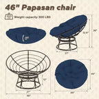 Poltrona Papasan da esterno con cuscini