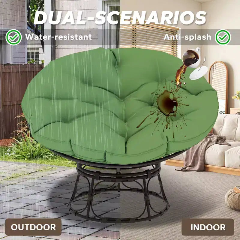 Poltrona Papasan da esterno con cuscini