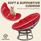 Poltrona Papasan da esterno con cuscini