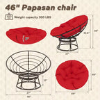 Poltrona Papasan da esterno con cuscini