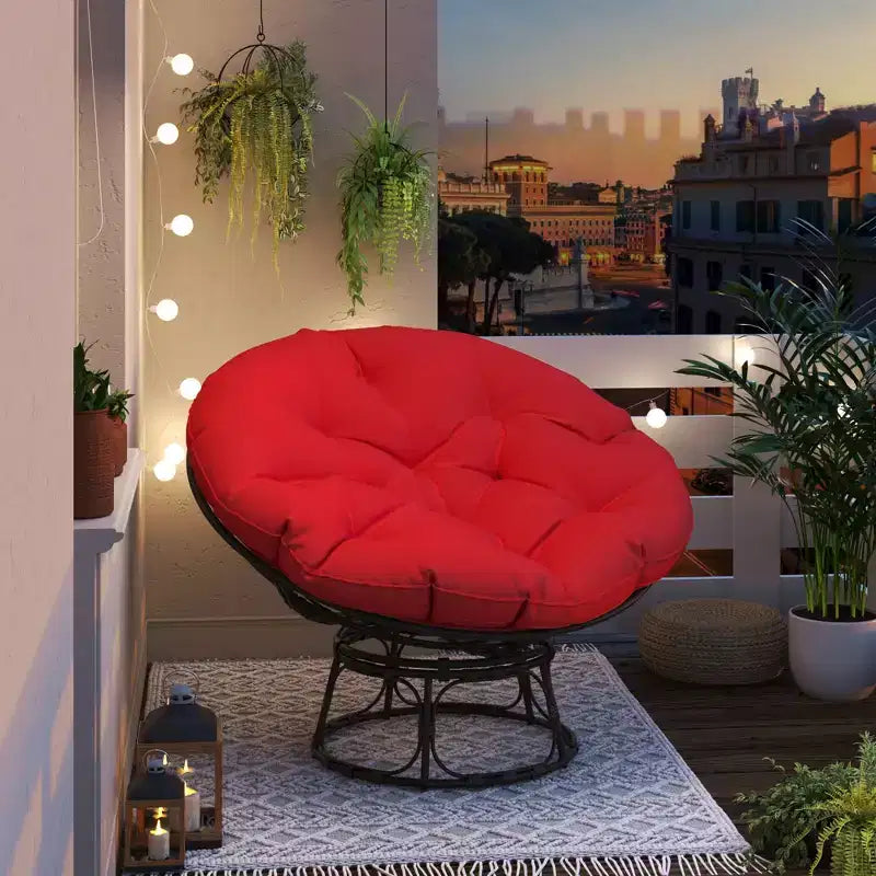 Poltrona Papasan da esterno con cuscini