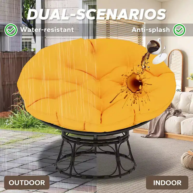Poltrona Papasan da esterno con cuscini