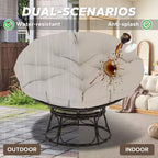 Poltrona Papasan da esterno con cuscini