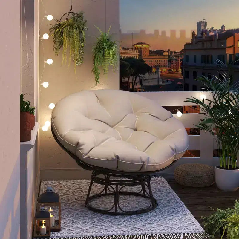 Poltrona Papasan da esterno con cuscini