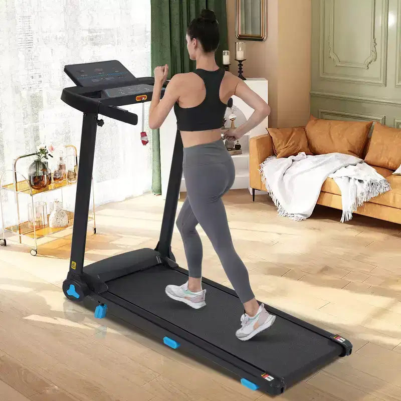 Whisen Tapis Roulant Pieghevole Silenzioso 3.0HP, Capacità 136 kg Tapis Roulant per Esercizi a Casa con Inclinazione, Sensori di Frequenza Cardiaca - Nero