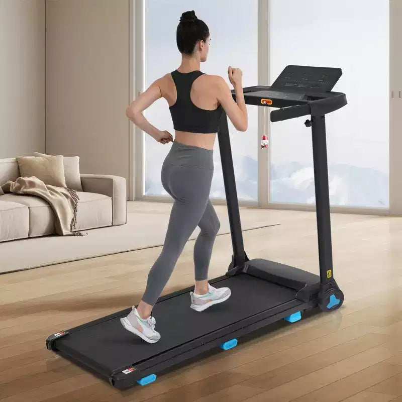 Whisen Tapis Roulant Pieghevole Silenzioso 3.0HP, Capacità 136 kg Tapis Roulant per Esercizi a Casa con Inclinazione, Sensori di Frequenza Cardiaca - Nero