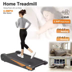 Tapis Roulant Whisen Walking Pad Sottoscrivania per Esercizi a Casa con Inclinazione per Piccoli Spazi - Nero