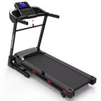 Tapis Roulant Pieghevole Whisen, Macchina da Corsa per Allenamento con 12 Programmi Preimpostati, Inclinazione - Nero e Rosso
