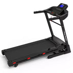 Tapis Roulant Pieghevole Whisen, Macchina da Corsa per Allenamento con 12 Programmi Preimpostati, Inclinazione - Nero e Rosso