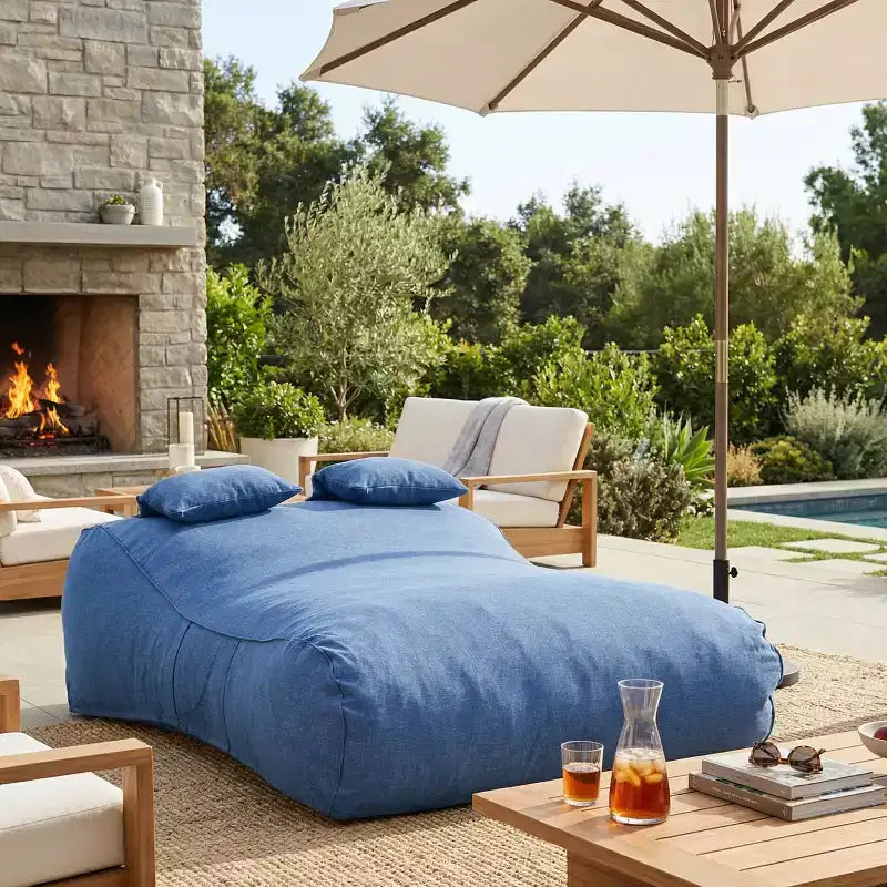 Christopher Knight Home Zhi Divan da esterno moderno a sacco per patio