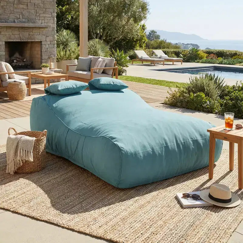 Christopher Knight Home Zhi Divan da esterno moderno a sacco per patio