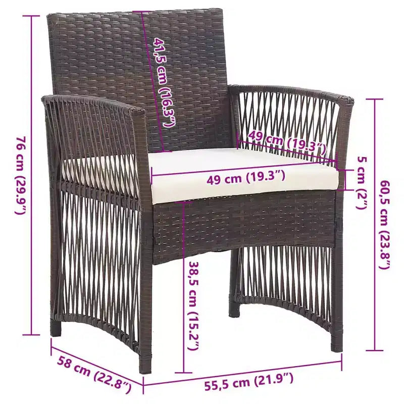 vidaXL Sedia da giardino, Sedie