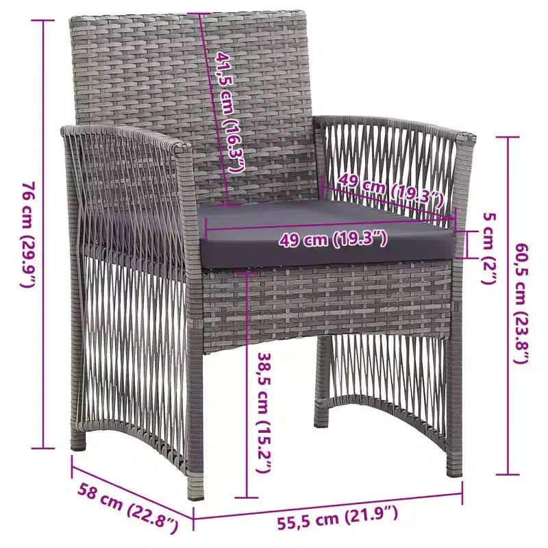 vidaXL Sedia da giardino, Sedie