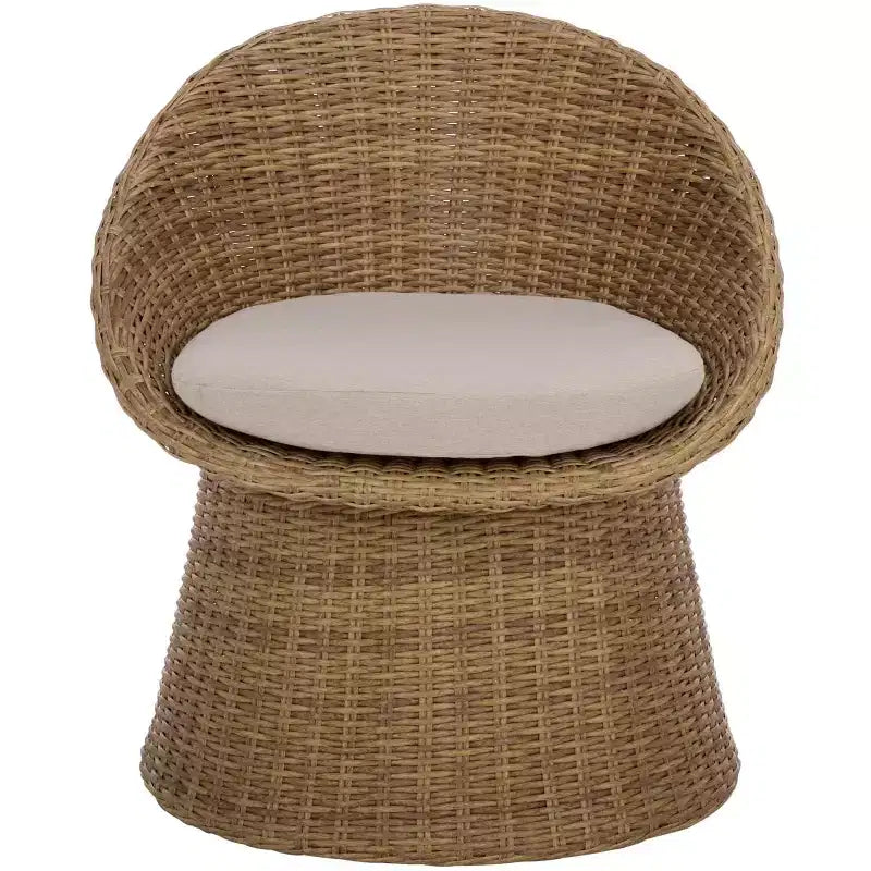 Drew Swivel Chair Indoor/Outdoor - PAT7543 - Natural/Taupe - Safavieh