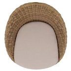Sedia girevole Drew per interni ed esterni - PAT7543 - Naturale/Tortora - Safavieh