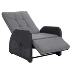 Millman Recliner Chair Indoor/Outdoor - PAT6906 - Black/Grey - Safavieh