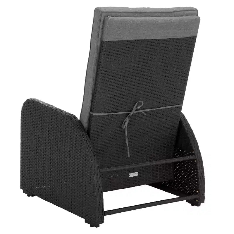 Millman Recliner Chair Indoor/Outdoor - PAT6906 - Black/Grey - Safavieh