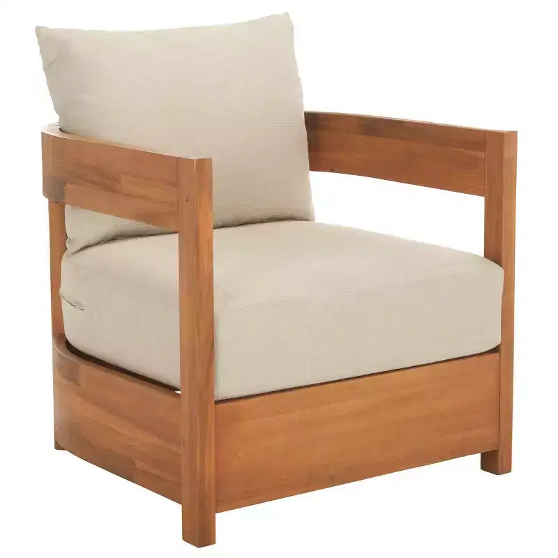 Kento Armchair Indoor/Outdoor (Set of 2) - PAT7097 - Natural/Taupe - Safavieh
