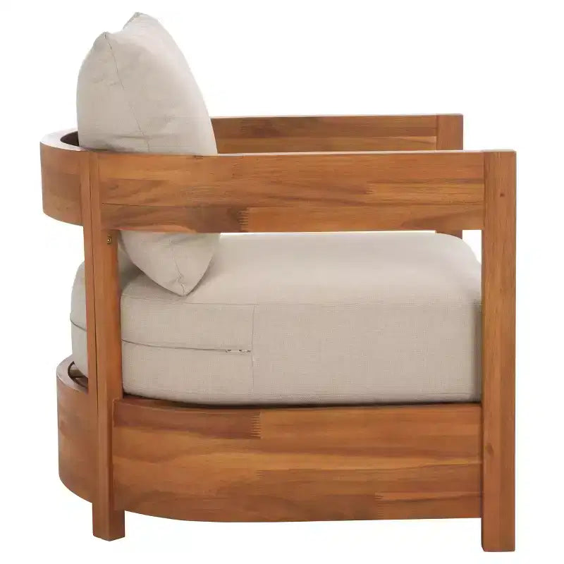 Kento Armchair Indoor/Outdoor (Set of 2) - PAT7097 - Natural/Taupe - Safavieh