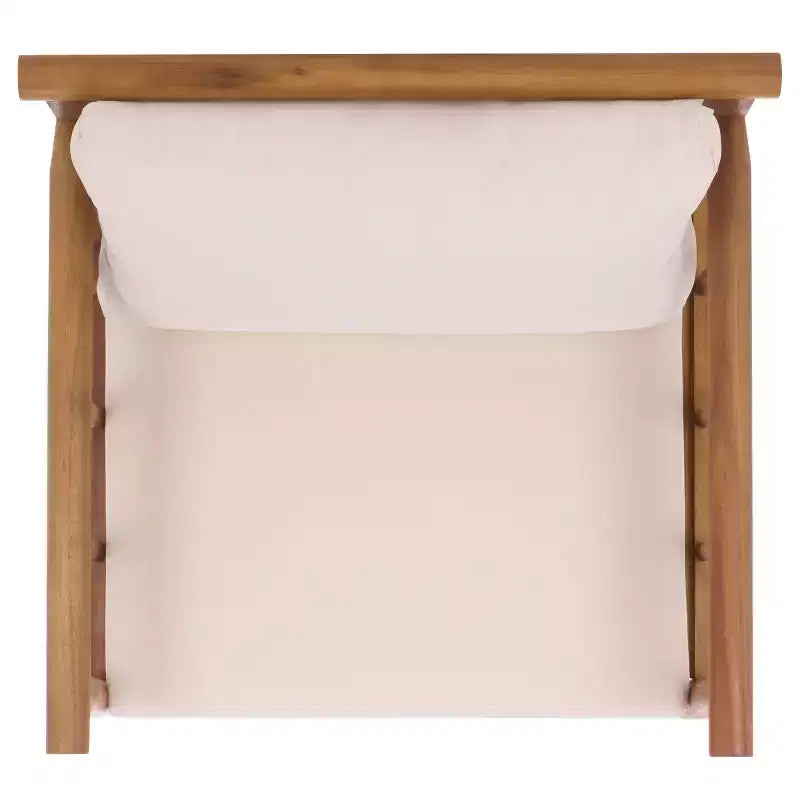 Cardori Side Chair Indoor/Outdoor (Set of 2) - PAT6807 - Teak Brown/Cream - Safavieh