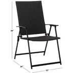 Simon Folding Chair Indoor/Outdoor (Set of 2) - PAT6901 - Safavieh