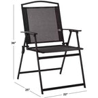Alvin Folding Chair Indoor/Outdoor (Set of 2) - PAT6900 - Safavieh