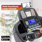 Tapis Roulant da 5 HP Offerta a tempo limitato, Tapis Roulant Pieghevole con Inclinazione e Capacità di 150 kg, Tapis Roulant per Casa/Ufficio, Macchina Elettrica per Camminata ed Esercizio