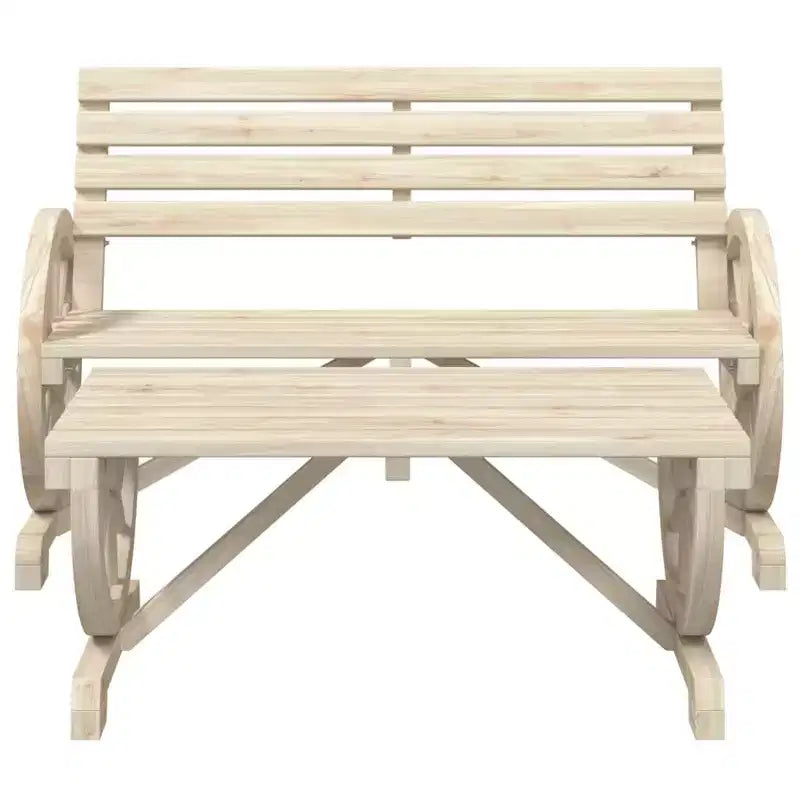 vidaXL Patio Lounge Set Outdoor Garden Seat Furniture 4 Piece Solid Wood Fir