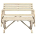 vidaXL Patio Lounge Set Outdoor Garden Seat Furniture 4 Piece Solid Wood Fir