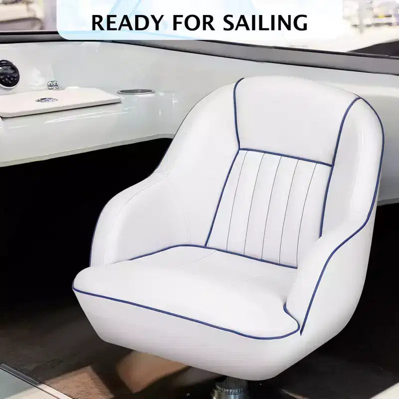 Sedile del Capitano per Pontone, ergonomico, con imbottitura in schiuma a compressione e telaio in plastica stampata resistente