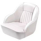 Pontoon Boat Captain Chair  Ergonomic Bucket Seat with Compression Foam Padding and Durable Molded Plastic Frame