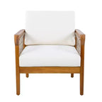 Christopher Knight Home Momo Modern Outdoor Acacia Wood Club Chair with Handwoven Rope