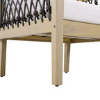 Christopher Knight Home Momo Modern Outdoor Acacia Wood Club Chair with Handwoven Rope