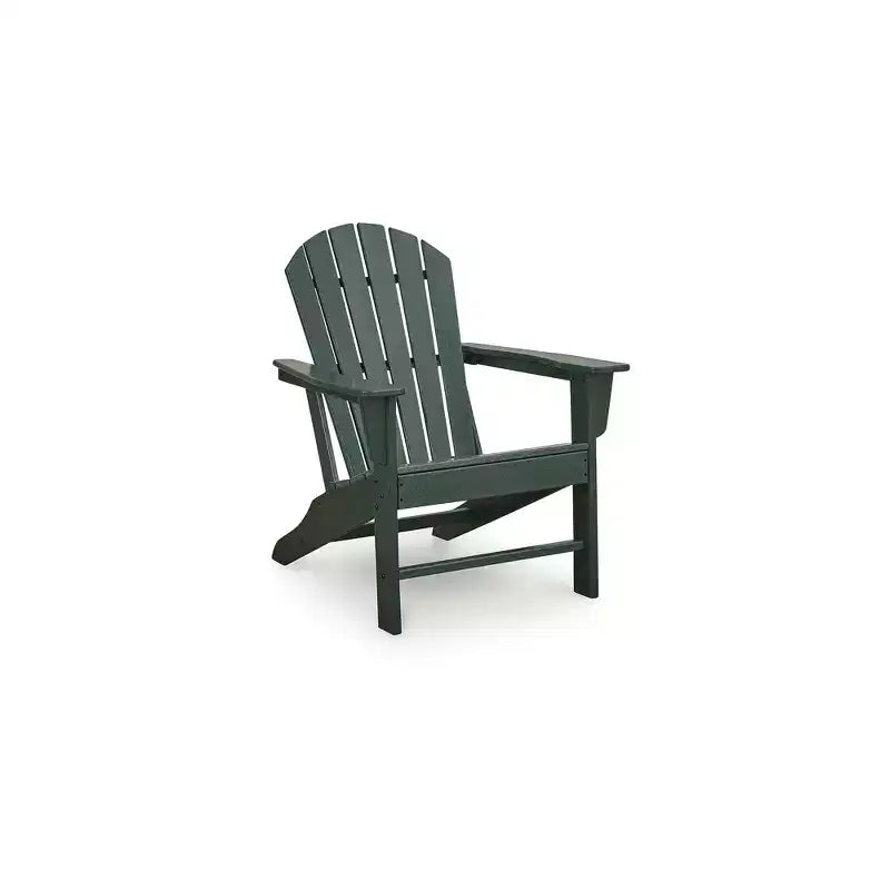 Signature Design by Ashley Karson City Adirondack Chair, Outdoor Patio Chair, Green MEGA-TUFF HDPE
