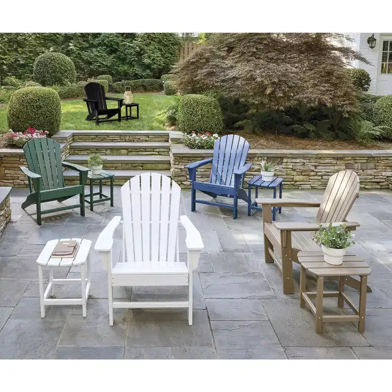 Signature Design by Ashley Karson City Adirondack Chair, Outdoor Patio Chair, Green MEGA-TUFF HDPE