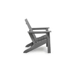 Signature Design by Ashley Lone View Bay Adirondack Chair, Outdoor Patio Chair, Gray MEGA-TUFF HDPE
