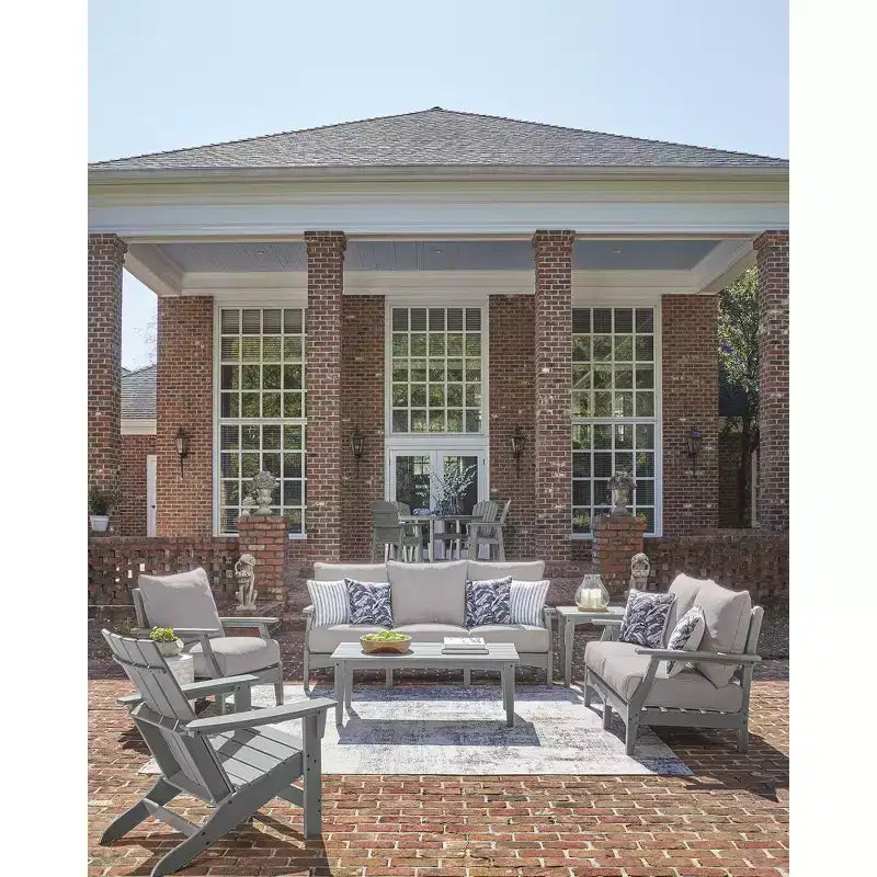 Signature Design by Ashley Lone View Bay Adirondack Chair, Outdoor Patio Chair, Gray MEGA-TUFF HDPE