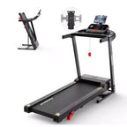 Tapis roulant da 3,5 HP in offerta: Tapis roulant pieghevole 4 in 1 con inclinazione del 12%, app e altoparlanti Bluetooth, capacità di 150 kg, 71 programmi, per casa/ufficio